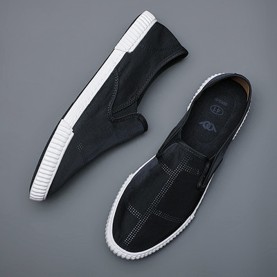 Mocasini din pânză cu talpă plată - pentru bărbați