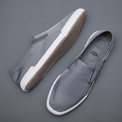 Mocasini din pânză cu talpă plată - pentru bărbați