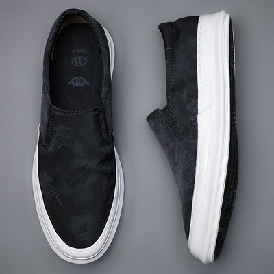 Μοκασίνια από ύφασμα με επίπεδη σόλα