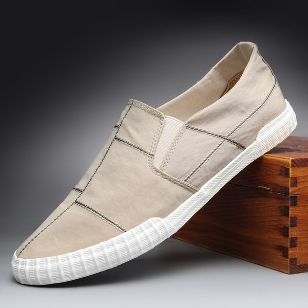 Vīriešu moderni tekstila mokasīni