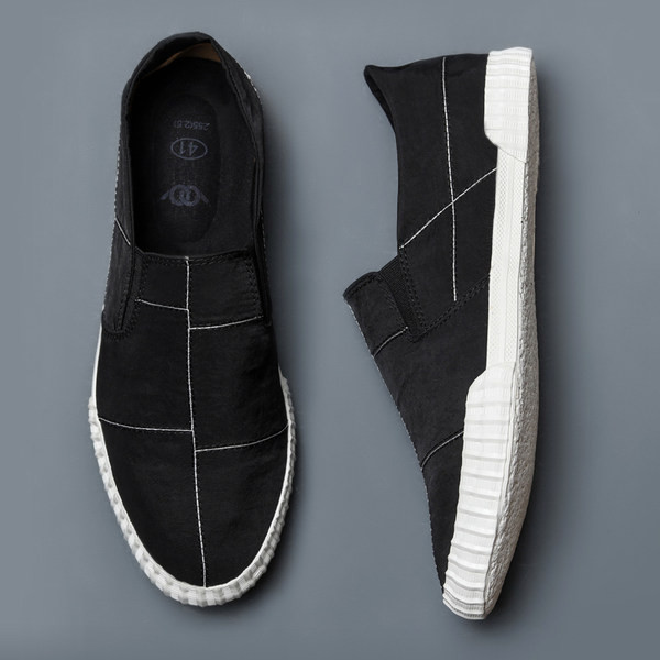 Vīriešu moderni tekstila mokasīni