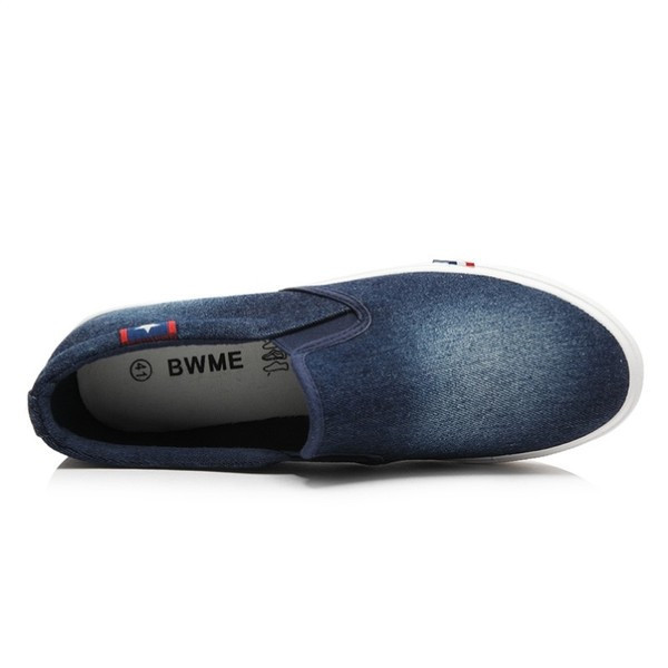 Ανδρικά περιστασιακά μοκασίνια τζιν με απλικέ