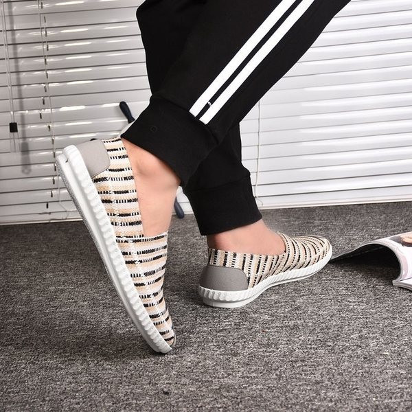 Pavasarīgi vīriešu auduma elpojoši mokasīni