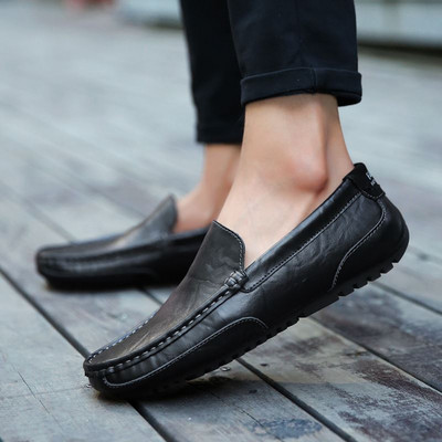 Νέο μοντέλο έκο δερμάτινα μοκασίνια για άνδρες