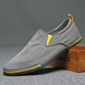 Jauns auduma mokasīnu modelis ar plakanu zoli