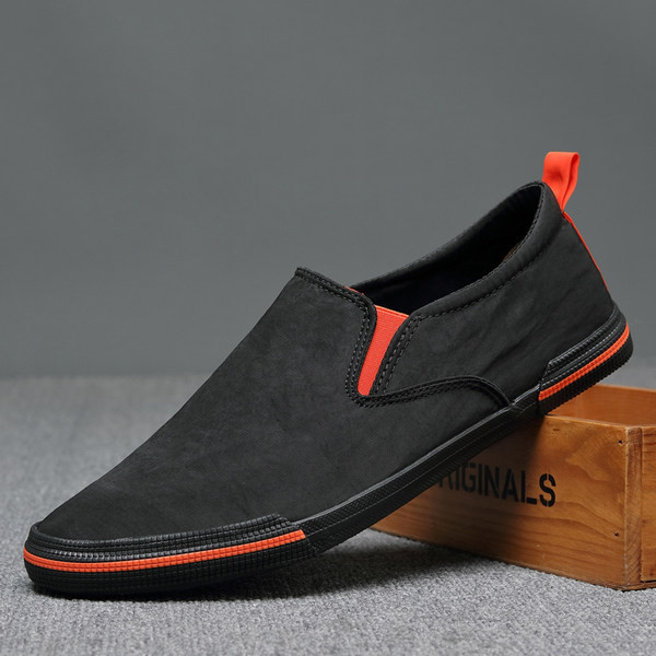 Jauns auduma mokasīnu modelis ar plakanu zoli