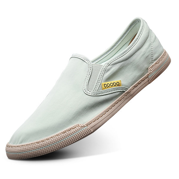 Ανδρικές υφαντικές μοκασίνες με επίπεδη σόλα σε τρία χρώματα