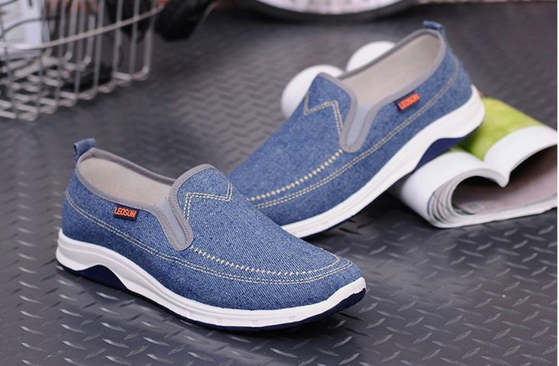 Ikdienas vīriešu džinsa mokasīni ar ērtu zoli