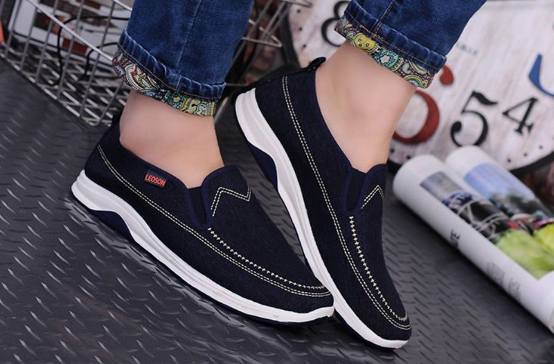 Ikdienas vīriešu džinsa mokasīni ar ērtu zoli