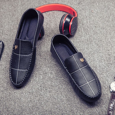 Jauns vīriešu mokasīnu modelis ar metāla sprādzi - mākslīgā āda