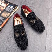 Ikdienas mokasīni no eko zamšādas ar akmeņiem