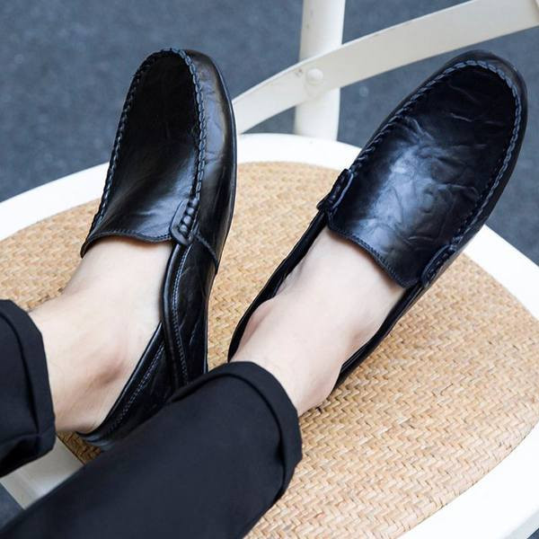 Novi model muških mokasina od umjetne kože sa ravnim đonom