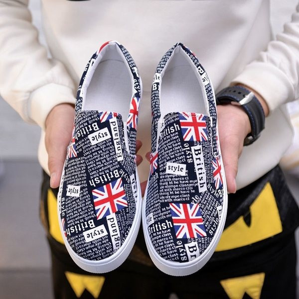 Vīriešu ikdienas mokasīni ar krāsu aplikāciju