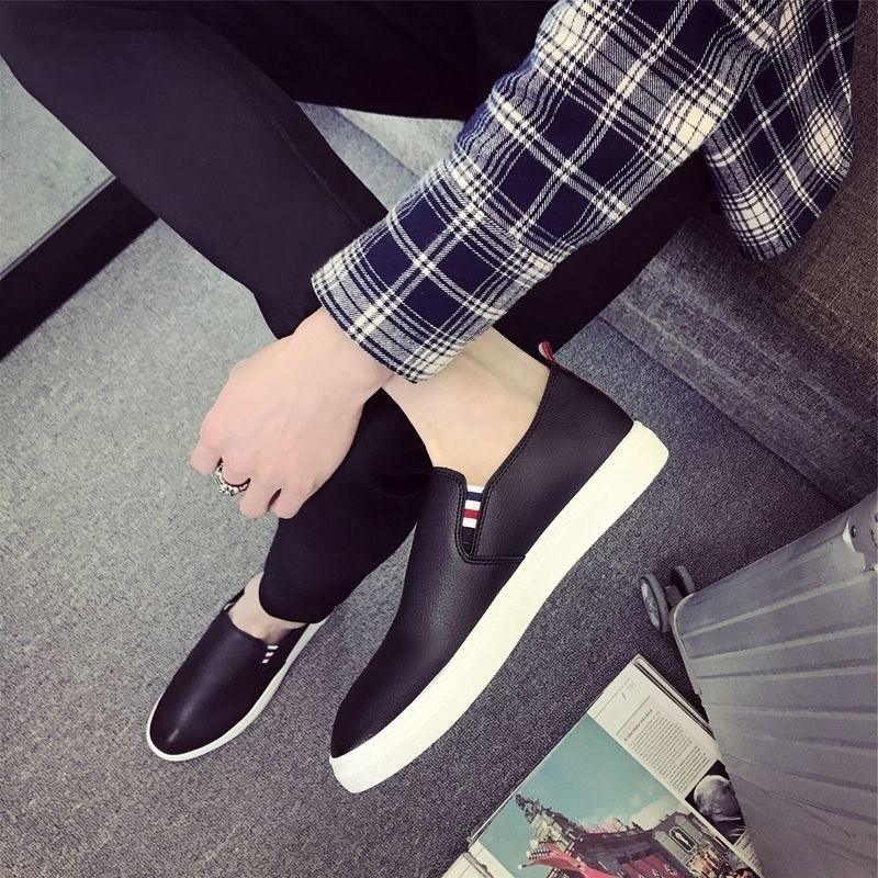 Vīriešu ikdienas mokasīni ar krāsu aplikāciju