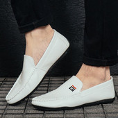 Jauna modeļa pavasara vīriešu mākslīgās ādas mokasīni