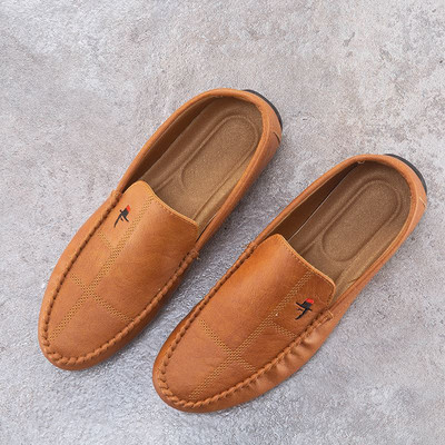 Jauna modeļa pavasara vīriešu mākslīgās ādas mokasīni