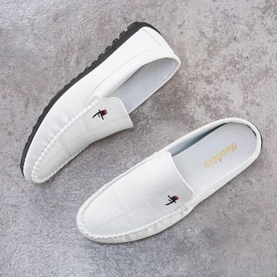 Jauna modeļa pavasara vīriešu mākslīgās ādas mokasīni