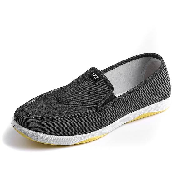 Vīriešu mokasīnu noapaļots modelis ar plakanu zoli