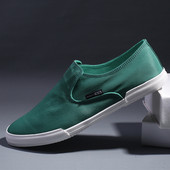 Auduma mokasīni ar plakanu zoli - tīrs modelis