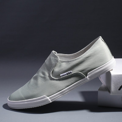 Auduma mokasīni ar plakanu zoli - tīrs modelis