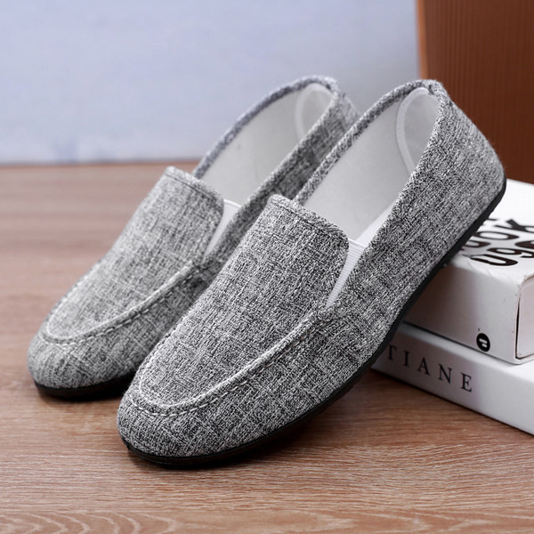 Paprasti mokasinai iš tekstilės vyrams