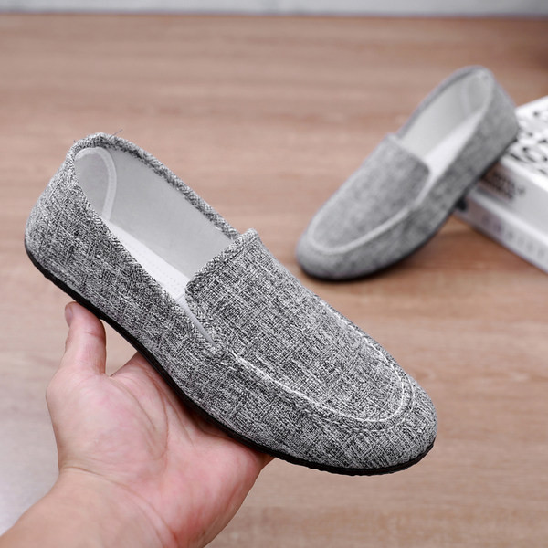 Paprasti mokasinai iš tekstilės vyrams