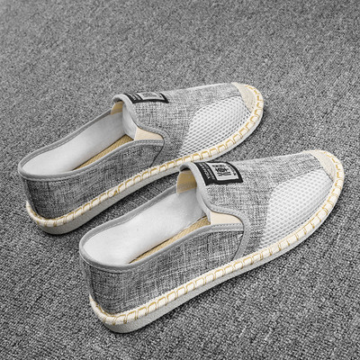 Vīriešu vasaras espadrilas ar sieta audumu