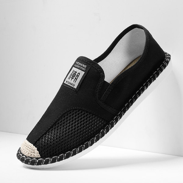 Vīriešu vasaras espadrilas ar sieta audumu