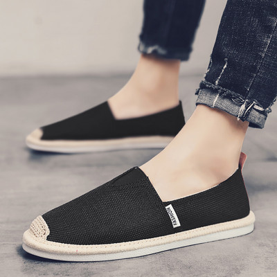 Mūsdienīgas tekstila espadrilas vīriešiem