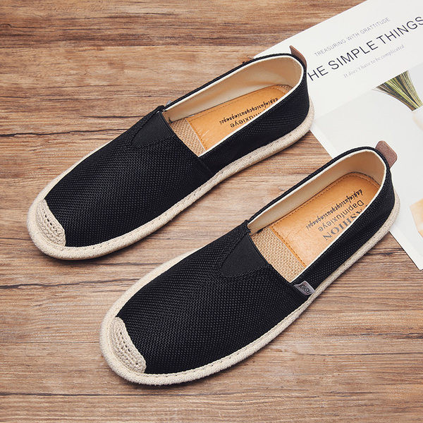 Mūsdienīgas tekstila espadrilas vīriešiem