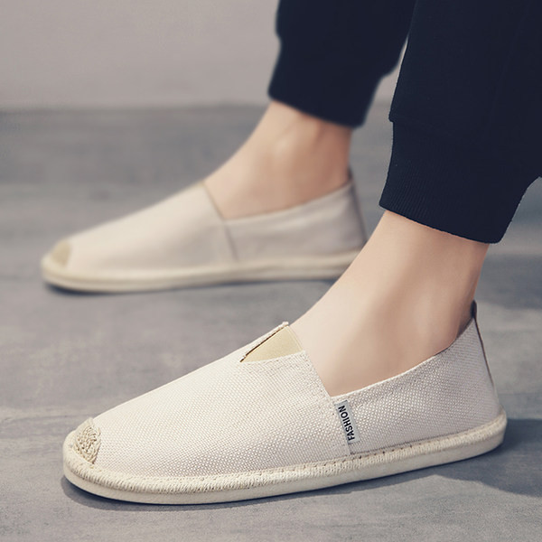 Mūsdienīgas tekstila espadrilas vīriešiem