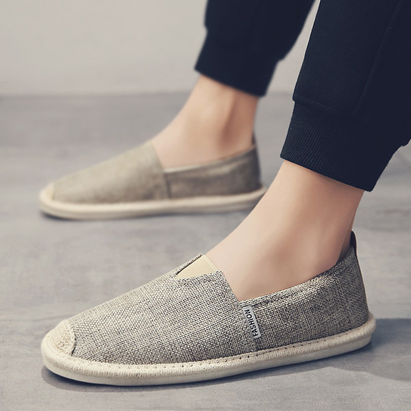 Mūsdienīgas tekstila espadrilas vīriešiem