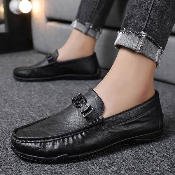 Jauns vīriešu mokasīnu modelis ar metāla elementu - vairāki modeļi