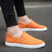 Ανδρικά casual μοκασίνια με επίπεδη σόλα, απλό μοντέλο