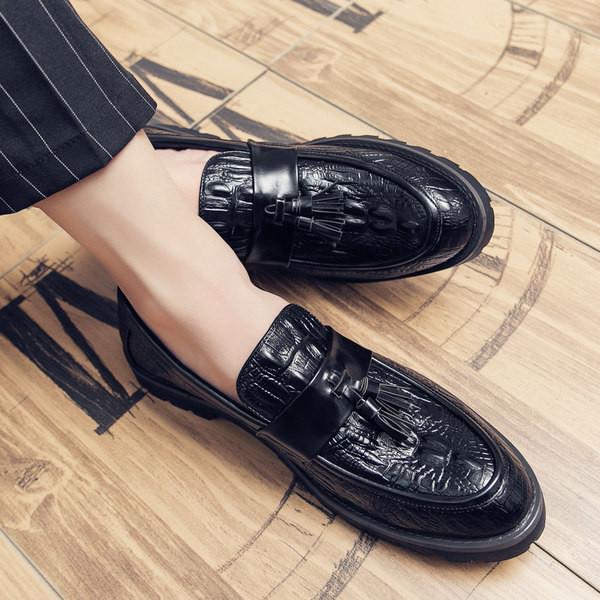 Νέο μοντέλο ανδρικά έκο δερμάτινα μοκασίνια με φούντα - διάφορα χρώματα