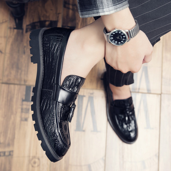 Νέο μοντέλο ανδρικά έκο δερμάτινα μοκασίνια με φούντα - διάφορα χρώματα