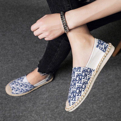 Ανδρικά μοκασίνια με μοτίβο και επίπεδη σόλα