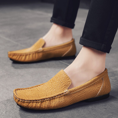 Ανδρικά casual μοκασίνια με επίπεδη σόλα - δύο μοντέλα