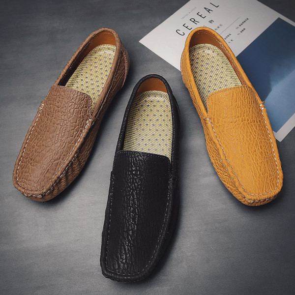 Ανδρικά casual μοκασίνια με επίπεδη σόλα - δύο μοντέλα