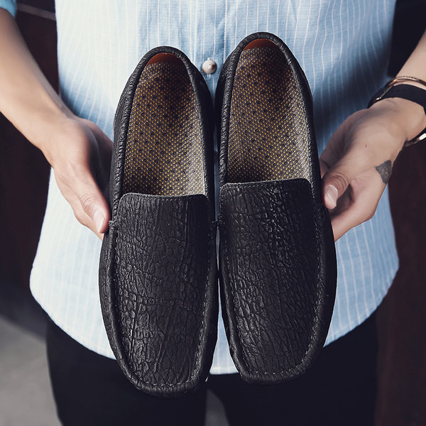 Ανδρικά casual μοκασίνια με επίπεδη σόλα - δύο μοντέλα