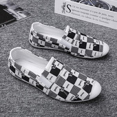 Μοντέρνα ανδρικά καθημερινά μοκασίνια με μοτίβο