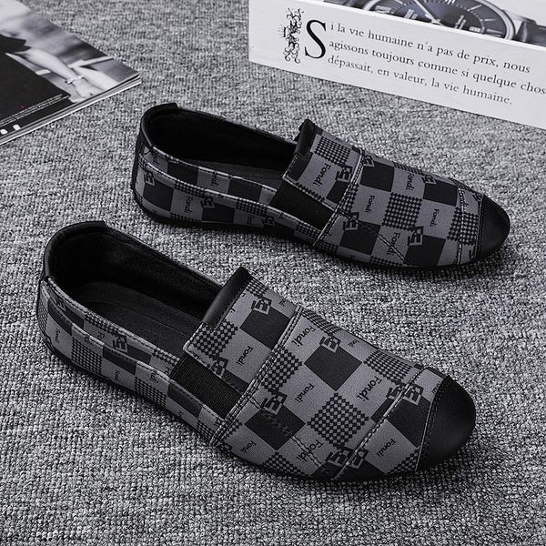 Μοντέρνα ανδρικά καθημερινά μοκασίνια με μοτίβο