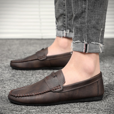 Jauns ādas mokasīnu modelis ar plakanu zoli - vairāki modeļi