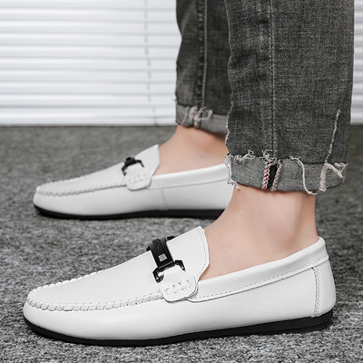 Jauns ādas mokasīnu modelis ar plakanu zoli - vairāki modeļi