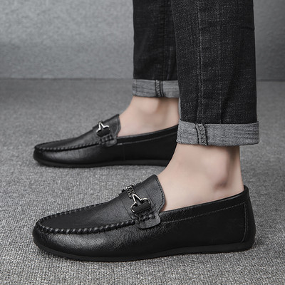 Jauns ādas mokasīnu modelis ar plakanu zoli - vairāki modeļi