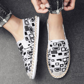 Vasaras espadrilas no auduma ar krāsainu rakstu