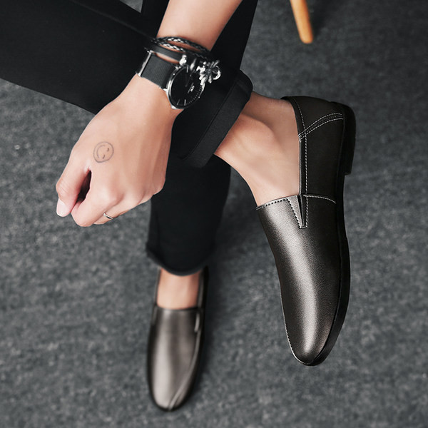 Καθημερινές έκο  δερμάτινες μοκασίνια  για άντρες