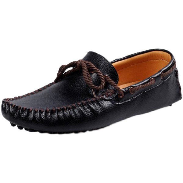 Νέο μοντέλο ανδρικά μοκασίνια με δαντέλα - faux δέρμα