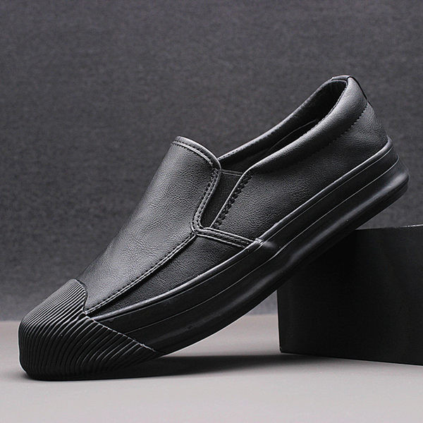 Vīriešu mokasīni no eko ādas ar augstām zolēm