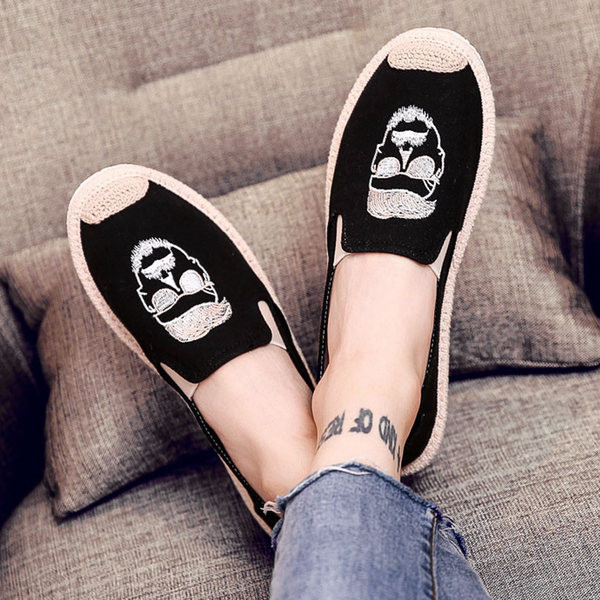 Jauna modeļa vasaras espadrilles ar izšuvumu vīriešiem